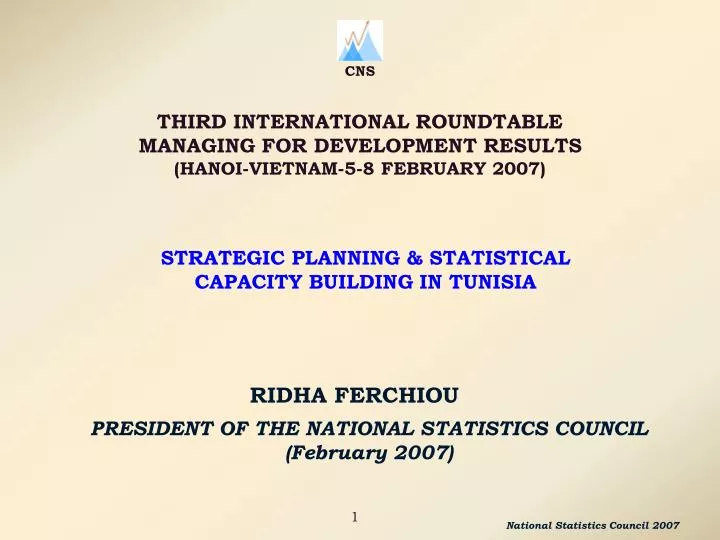 president of the national statistics council february 2007
