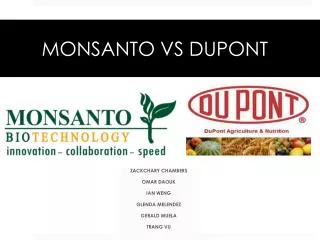 MONSANTO VS DUPONT