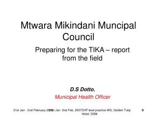Mtwara Mikindani Muncipal Council