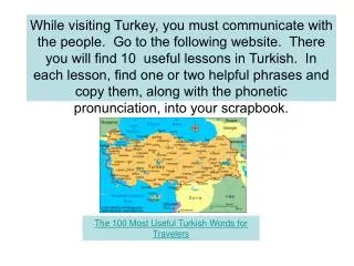 The 100 Most Useful Turkish Words for Travelers