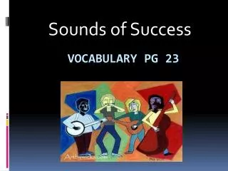 Vocabulary pg 23