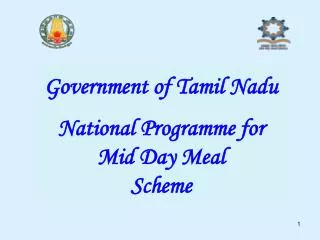 Government of Tamil Nadu National Programme for Mid Day Meal Scheme