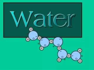 The extraordinary properties of Water
