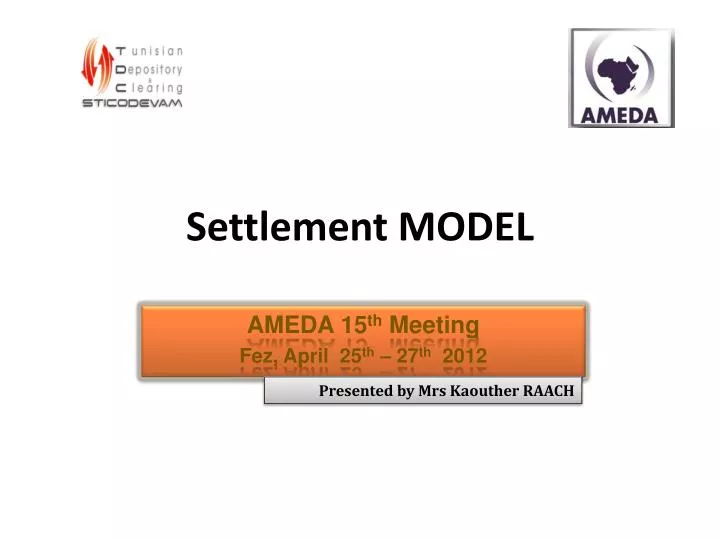 settlement model