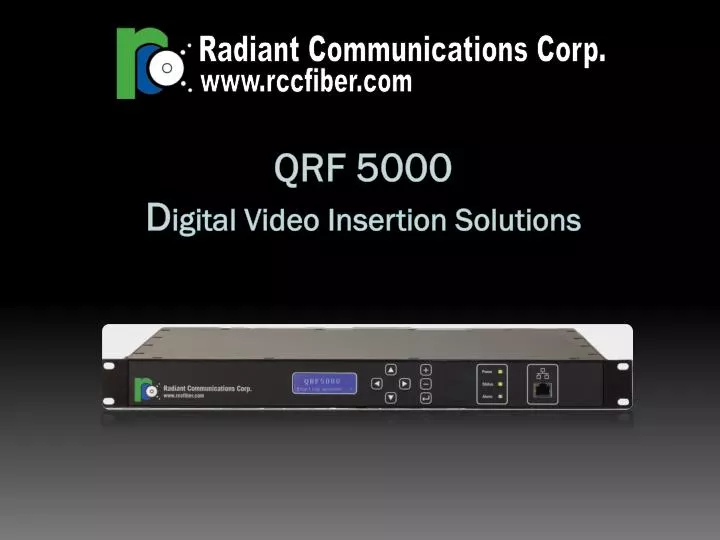 qrf 5000 d igital video insertion solutions