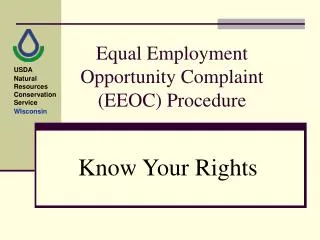Equal Employment Opportunity Complaint (EEOC) Procedure