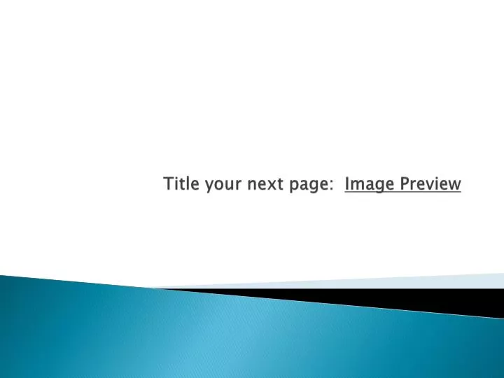 title your next page image preview