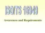 ISO/TS 16949 - slide 1