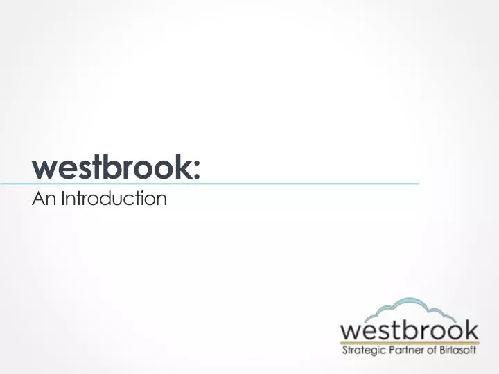 westbrook an introduction