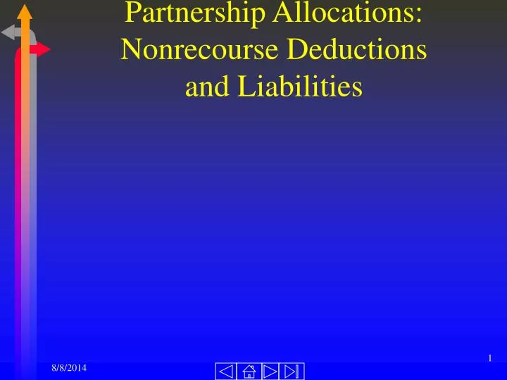 partnership allocations nonrecourse deductions and liabilities
