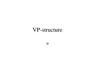 VP-structure