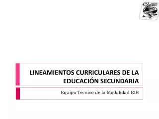 lineamientos curriculares de la educaci n secundaria