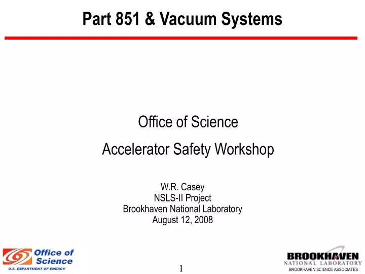 part 851 vacuum systems