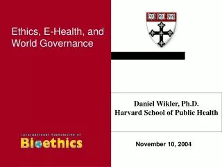 Ethical Issues in Health Research in Developing Countries