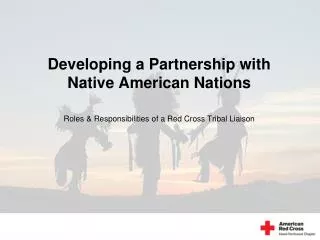 Developing a Partnership with Native American Nations