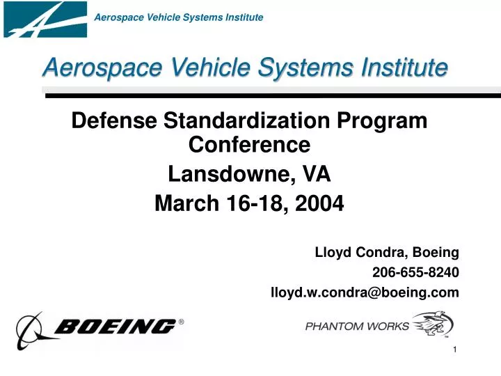 aerospace vehicle systems institute