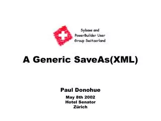 A Generic SaveAs(XML)