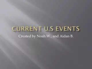 Current U.S events