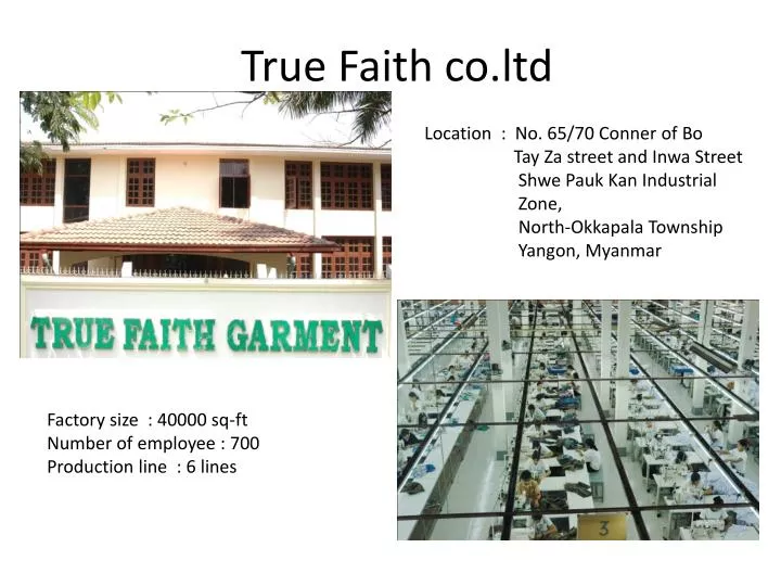 true faith co ltd