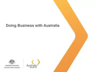 Doing Business with Australia