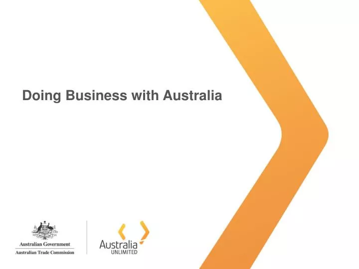 doing business with australia