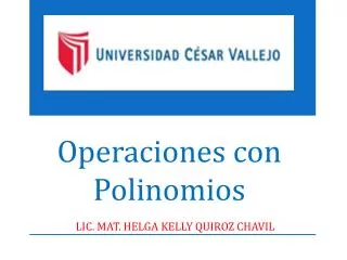 operaciones con polinomios