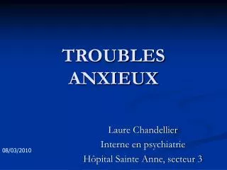 troubles anxieux