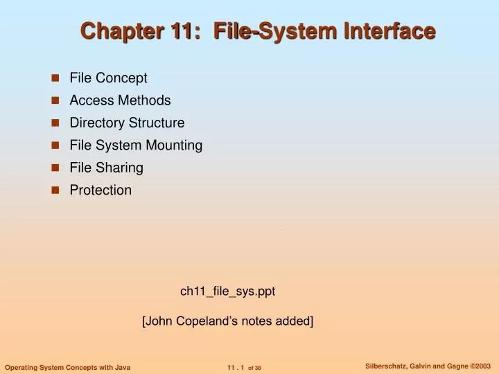 chapter 11 file system interface