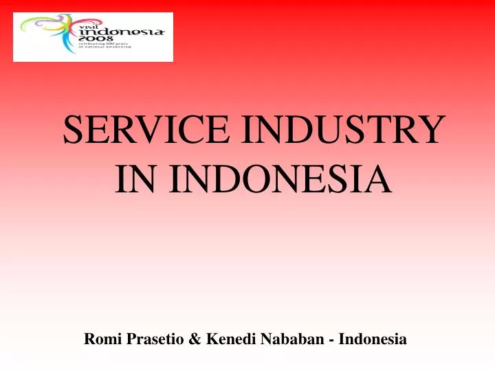 service industry in indonesia