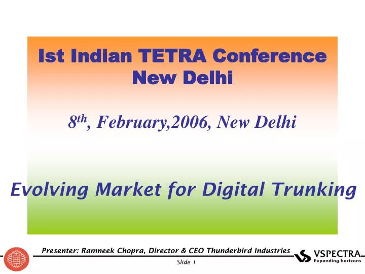 ist indian tetra conference new delhi 8 th february 2006 new delhi