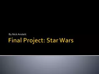 Final Project: Star Wars