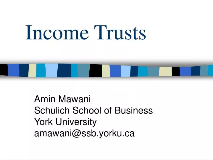 income trusts