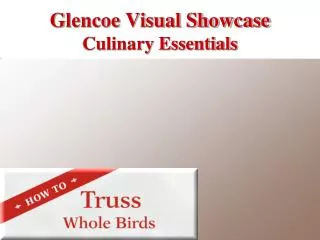 Glencoe Visual Showcase Culinary Essentials