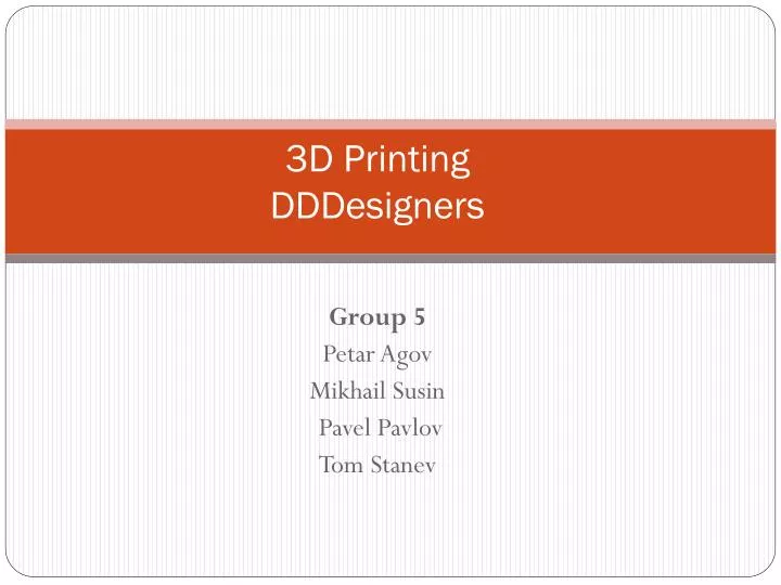 3d printing dddesigners