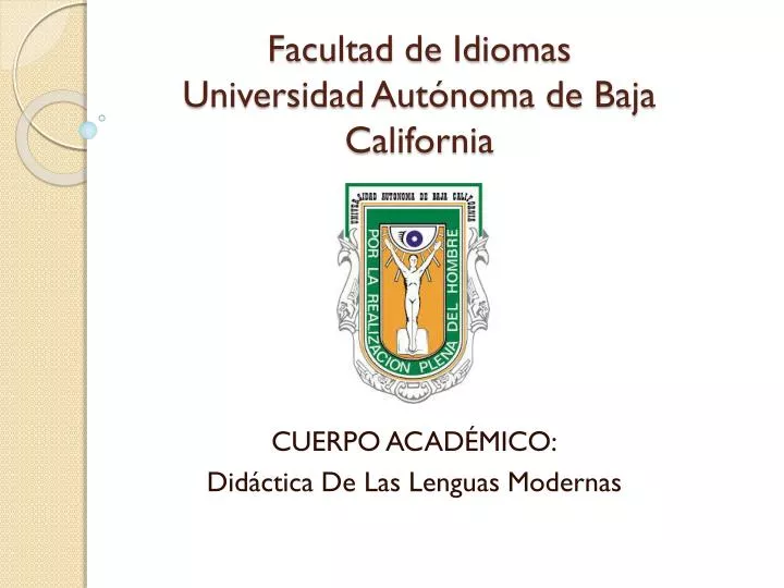 facultad de idiomas universidad aut noma de baja california