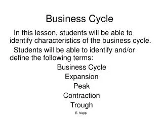 Business Cycle