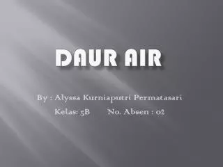 daur air
