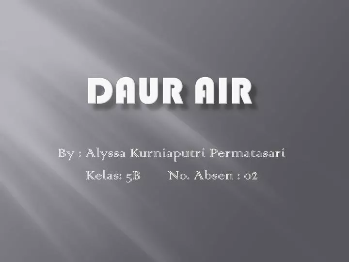 daur air