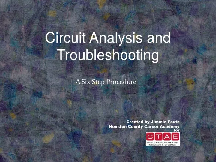 circuit analysis and troubleshooting