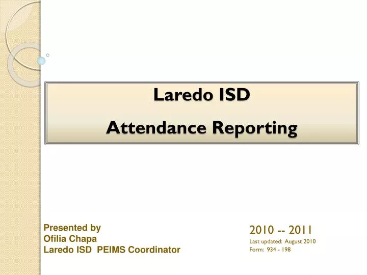 laredo isd attendance reporting