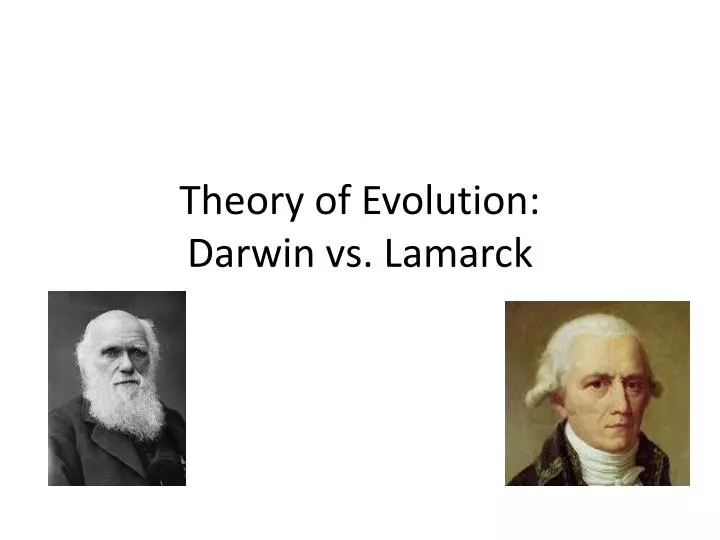 theory of evolution darwin vs lamarck