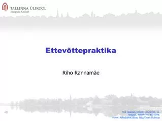 ettev ttepraktika