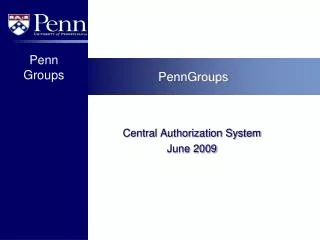 PennGroups