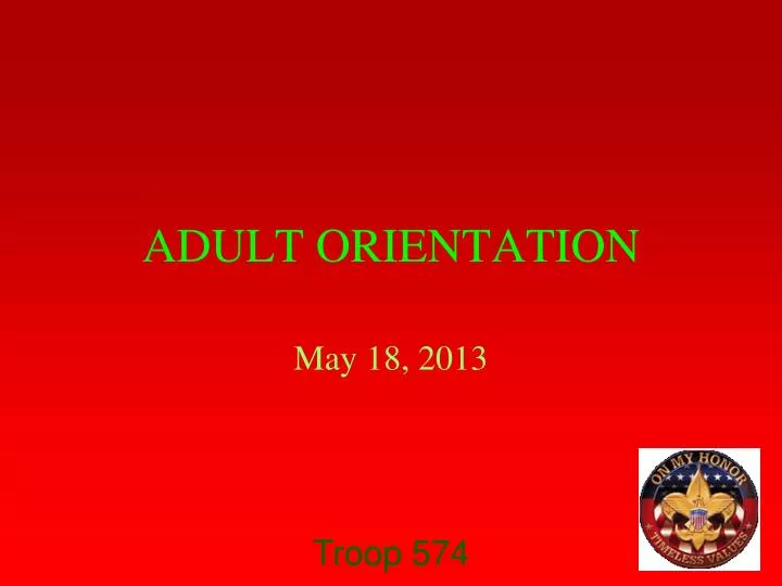 adult orientation