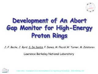 Development of An Abort Gap Monitor for High-Energy Proton Rings