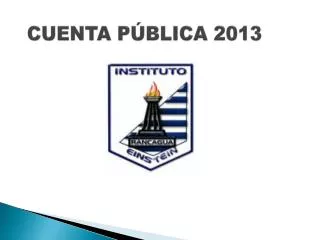 cuenta p blica 2013