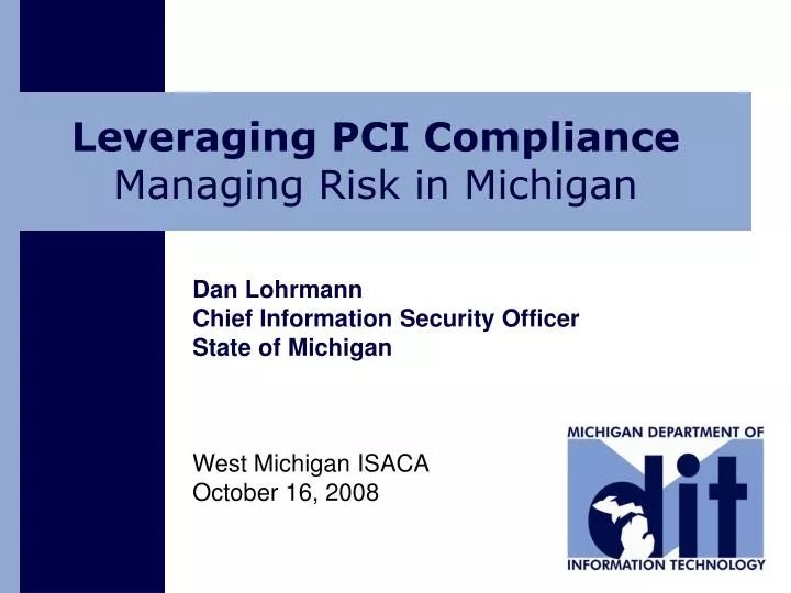 leveraging pci compliance managing risk in michigan