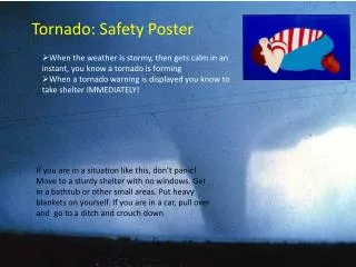 Tornado: Safety Poster