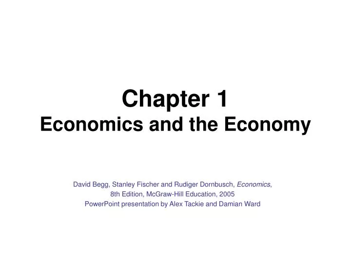 chapter 1 economics and the economy