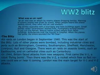 WW2 blitz